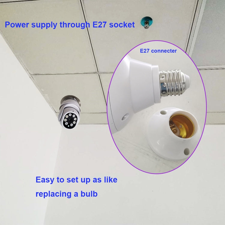 DP19 Smart WiFi HD Outdoor Network Light Bulb Camera, Support Infrared Night Vision & Motion Detection & TF Card, DP19 DP19 Smart WiFi HD Outdoor Network Light Bulb Camera, Support Infrared Night Vision & Motion Detection & TF Card, DP19